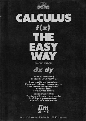 Barrons Educational Series Calculus THE EASY WAY