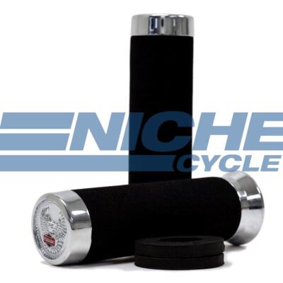 Foam RoadHawk Motorcycle Chopper Cruiser Grips 7/8''
