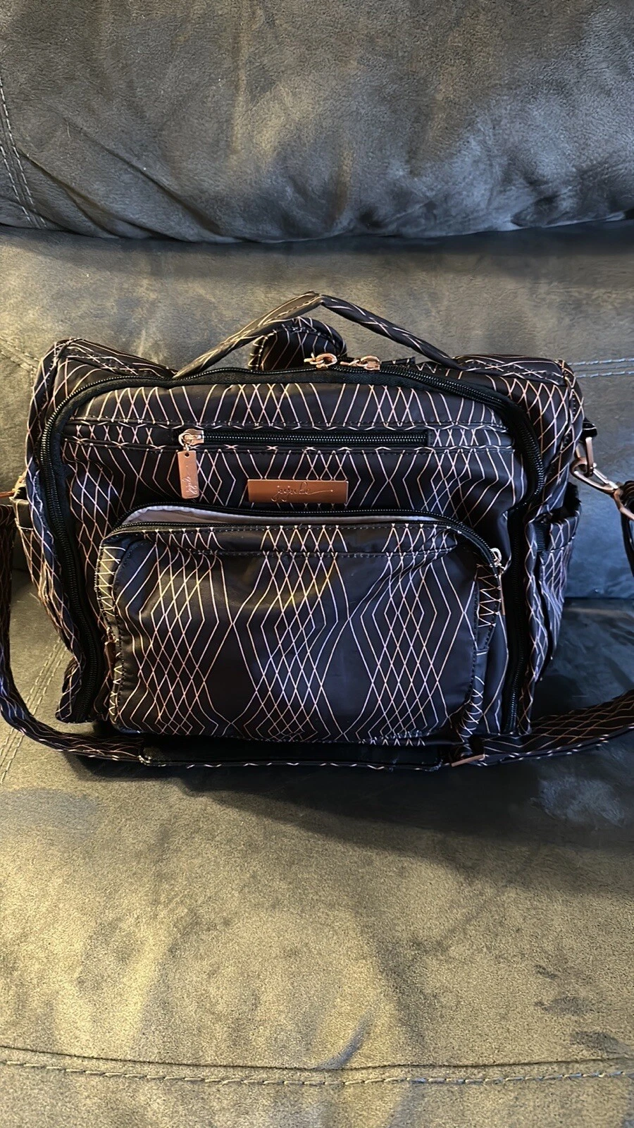 ju ju be bff diaper bag prism rose