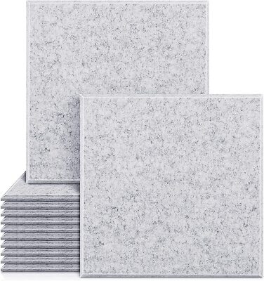 12~96 PACK 12''X12''X0.4'' Acoustic Foam Panel Studio Soundproofing Wall Tiles USA