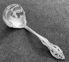 1 Vintage GORHAM La Scala Solid Sterling Gravy Ladle , 6 7/8”.