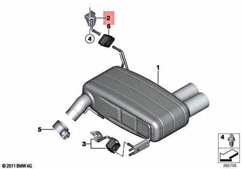 OEM BMW E81 E82 E87 E88 116d 116i 1.6 2.0 118d 118i 120d Halter 18107522201 - Bild 1 von 1