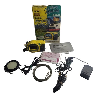 Portable TV Vintage Casio JY-70 LCD Color Television Tested And