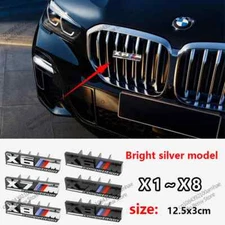 Car Front Grill Hood Bonnet Emblem Rear Tail Bumper Trunk Mark Badge For BMW