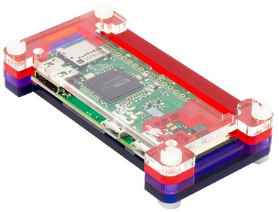 PIBOW ZERO W CASE, GEHÄUSEFARBE BLAU, LILA, ROT, TRANSPARENT, ENCL FÜR PIMORONI