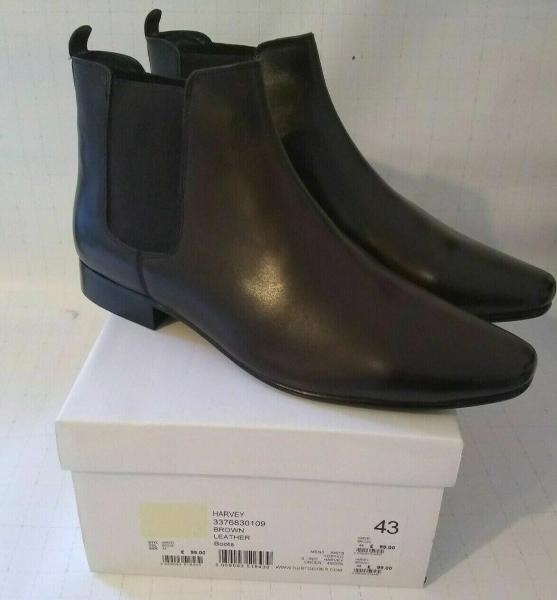 Kurt geiger mens brown clearance boots