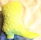 FENTON VASELINE GLASS BOOT