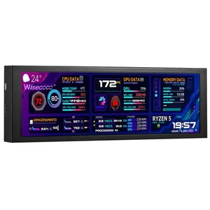 7.84 1 cm Mini moniteur HD IPS 1280x400 Barre d'écran secondaire étranglée LCD C'est...