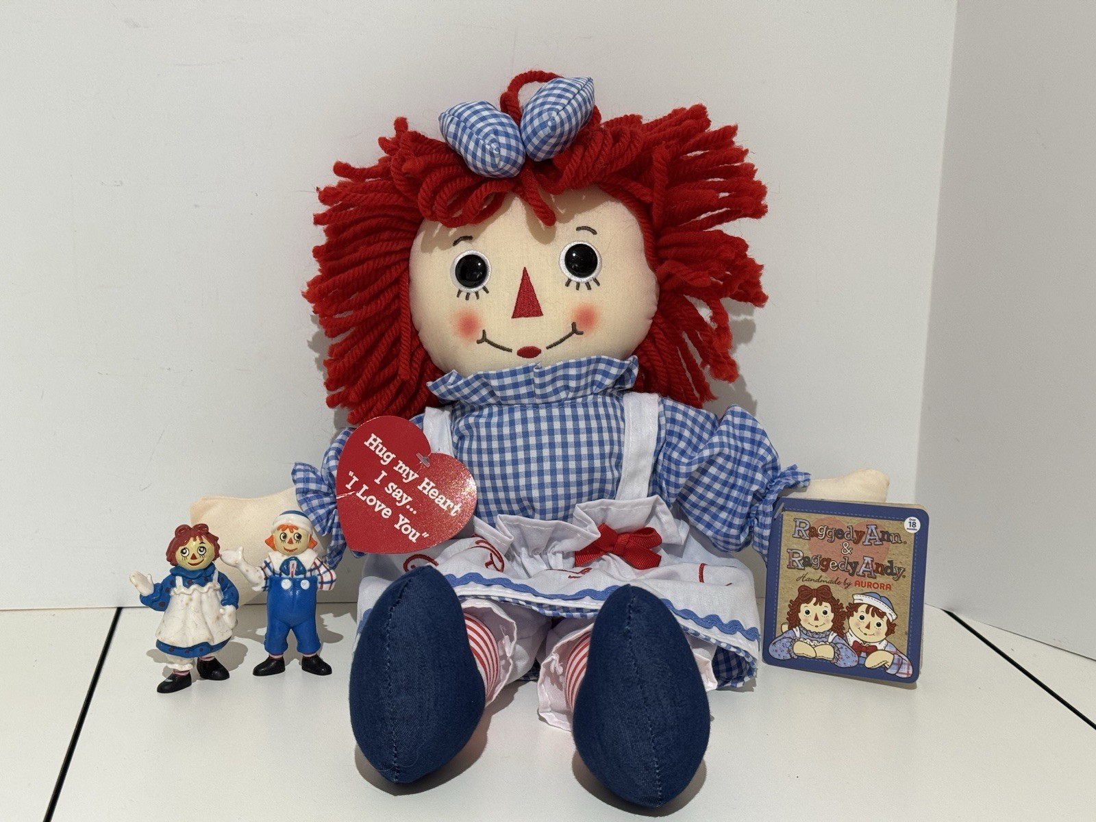 Aurora World Raggedy Ann Classic 15" Doll, Tags with 2 Figur