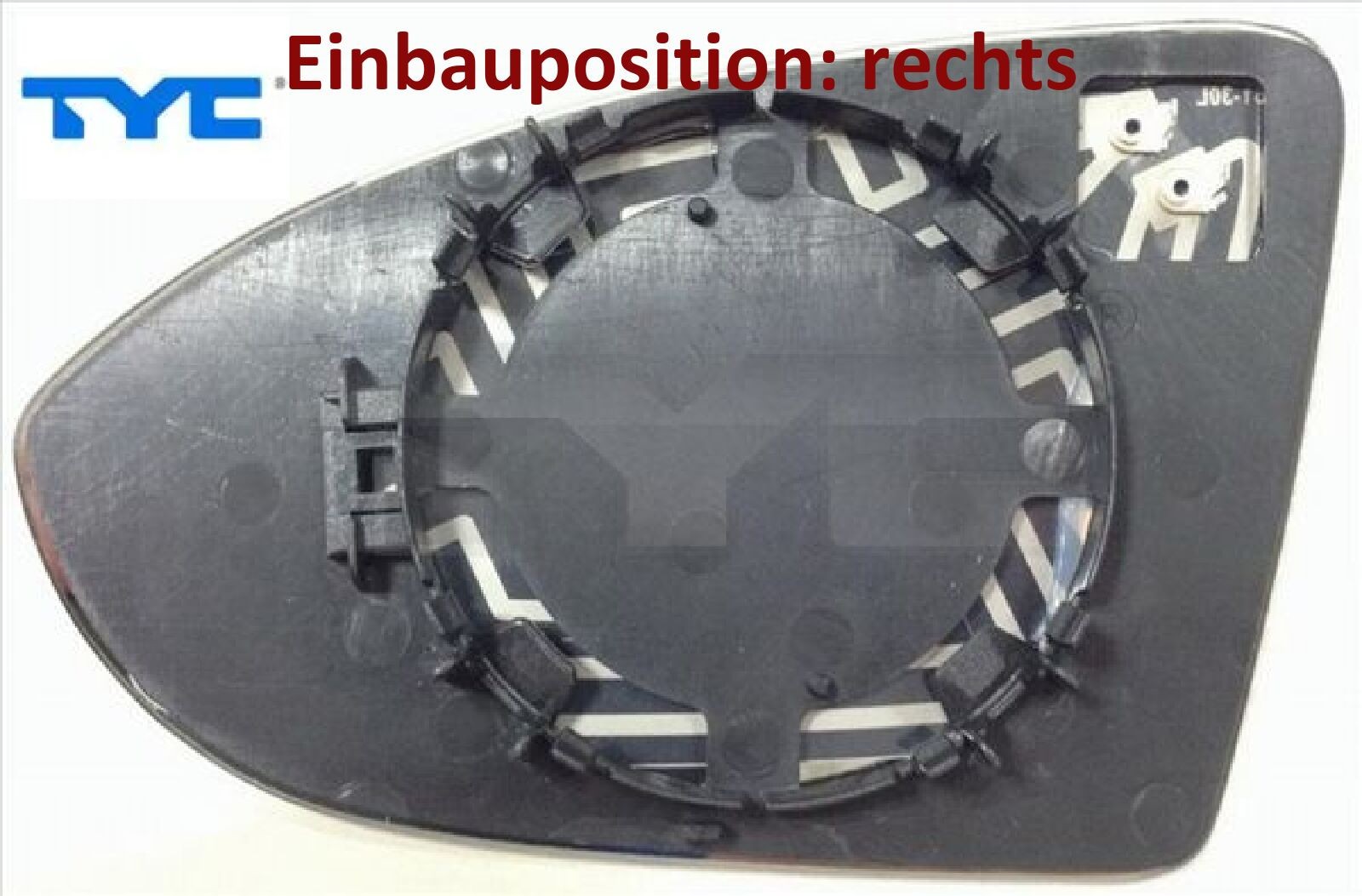 TYC 337-0233-1 Spiegelglas für Außenspiegel rechts für VW