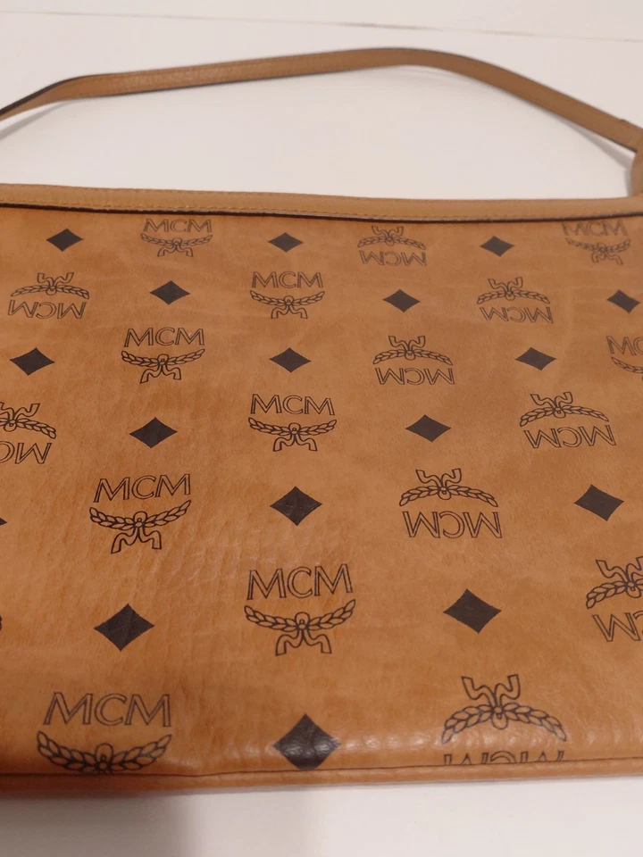 MCM Marrón Vissetos Muñequera Bolso sin asas/Bolso de hombro Bolso Cartera Hecho en Corea Foto 2 de 4