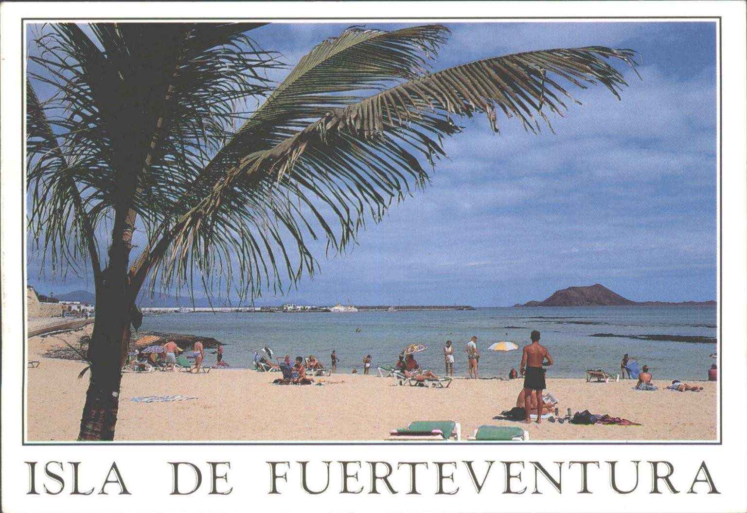 Vintage 1998 Fuerteventura Corralejo Beach Postcard Canary Islands Spain Posted