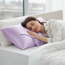 Envelope Closure Satin Pillowcase Set of 2 - King Size 20x36 for Stylish Comfort