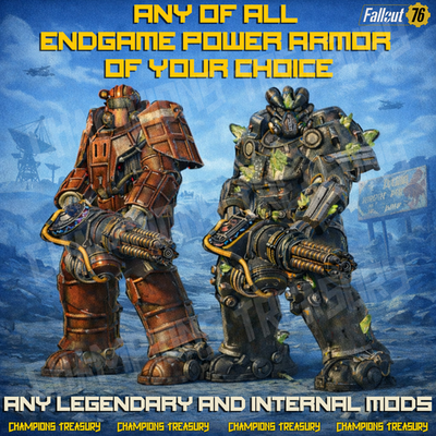 #ad FALLOUT 76 PC ANY OF ALL ENDGAME POWER ARMOR OF YOUR CHOICE VULCAN UNION ETC $80.00