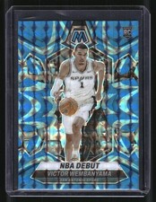 2023-24 Panini Mosaic #257 Victor Wembanyama Mosaic Blue Reactive A7E
