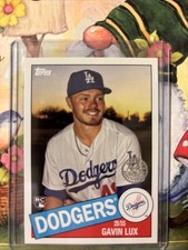 Topps 2020 1985 Baseball Gavin Lux #85-92 Rookie Los Angeles Dodgers MLB Card. rookie card picture