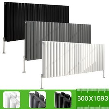 Image of Horizontal Vertical Designer Radiator Flat Panel Oval Column Central Heating RAD