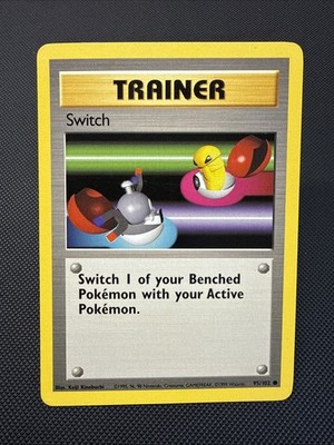 Pokemon 1999 Base Set Trainer Switch