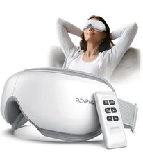 RENPHO Eye Massager with Remote Control & Heat Compression, Eye Therapy Massager