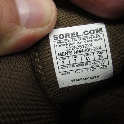 Sorel Mens Boots 8 Brown Waterproof Carson Chelsea Suede  display picture 1
