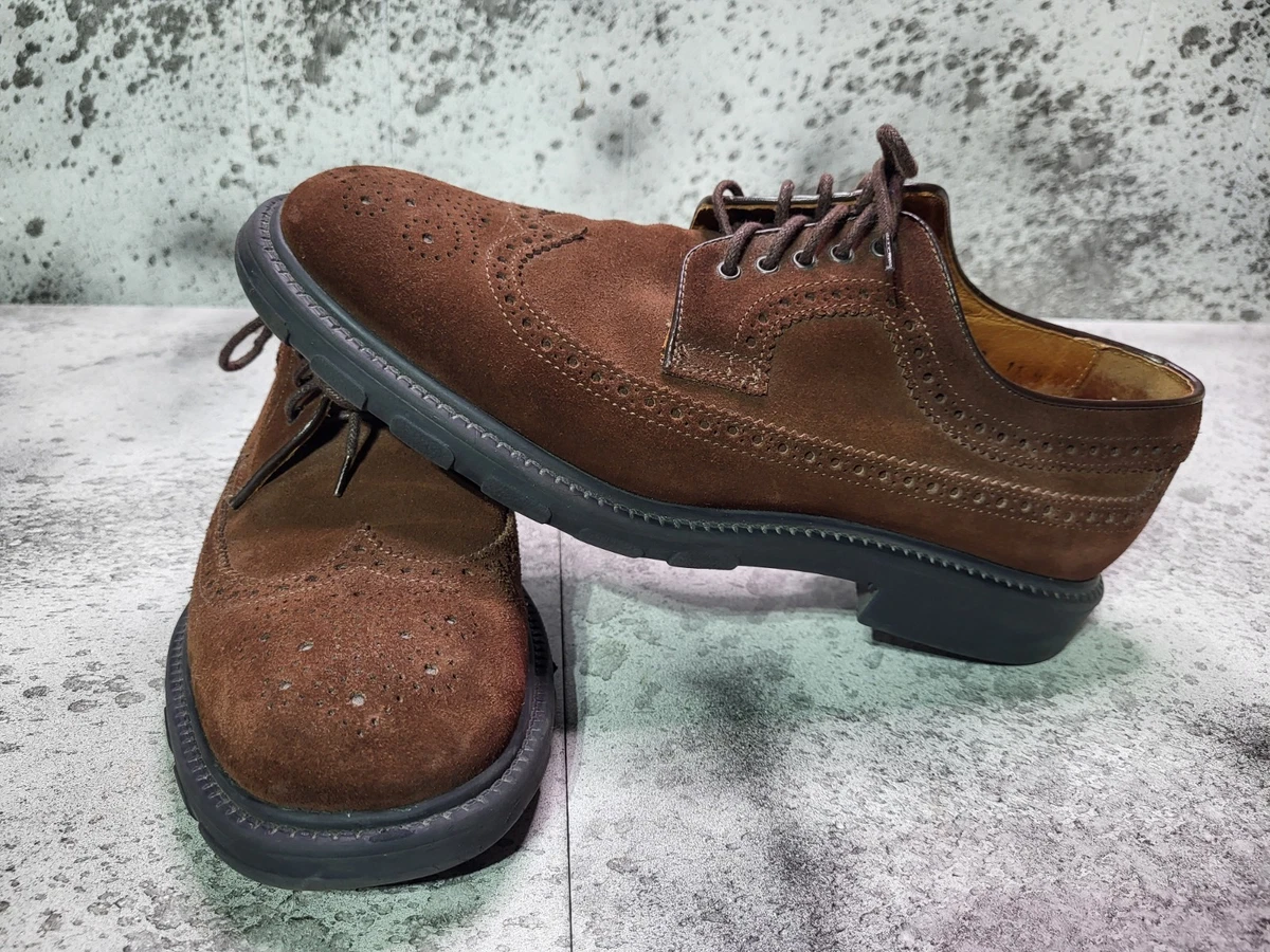 Johnston & Murphy Red Suede Wingtips 9 M Amazon.com | Johnston & Murphy Conard Embossed Wingtip Oak  main image 3