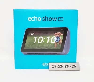 Echo Show 5 (2e génération) Smart Display Speaker Deep Sea Blue B08KJN3333 Un... - Photo 1/4
