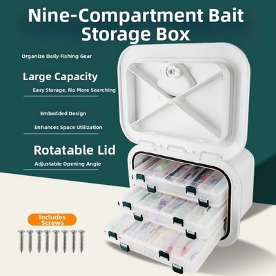 Marine ABS Storage Box with Deck Hatch Cover and Space Saving Design for Tools
