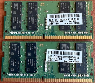 Samsung 32GB (2x16GB) DDR4-2666 PC4-21300 260-Pin SO-DIMM Laptop