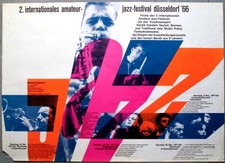 INTERNATIONALES AMATEUR JAZZ FESTIVAL - 1966 - Poster - Düsseldorf