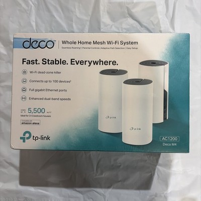TP-LINK Deco M4 AC1200 Mesh WiFi System Wireless Router 2 Extenders Free Ship!!!