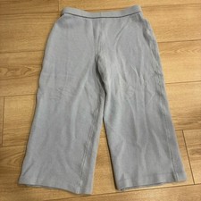 St. John Collection Light Blue Cropped Santana Knit Pull On Wool Pant Size 8