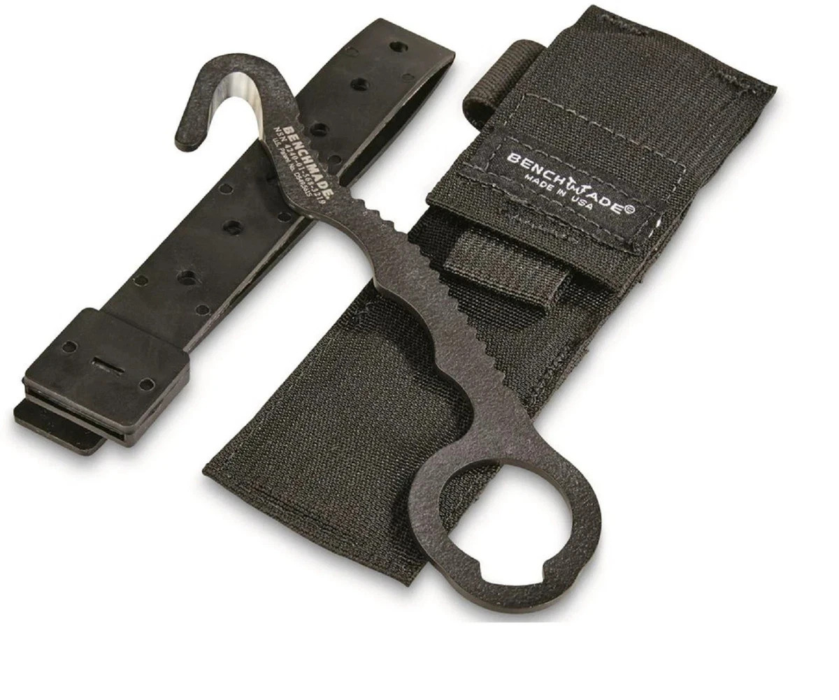 Vintage USGI BENCHMADE RESCUE 8 HOOK, Paramedic, Evac, Spec-Ops, Tactical Cutter