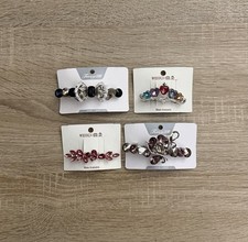 Rhinestone Crystal Hair Barrette Clips Lot New