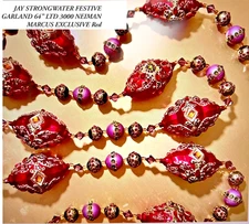 JAY STRONGWATER RARE ( FESTIVE GARLAND 64" ) GLASS MINT CONDITION NIB LTD 3000