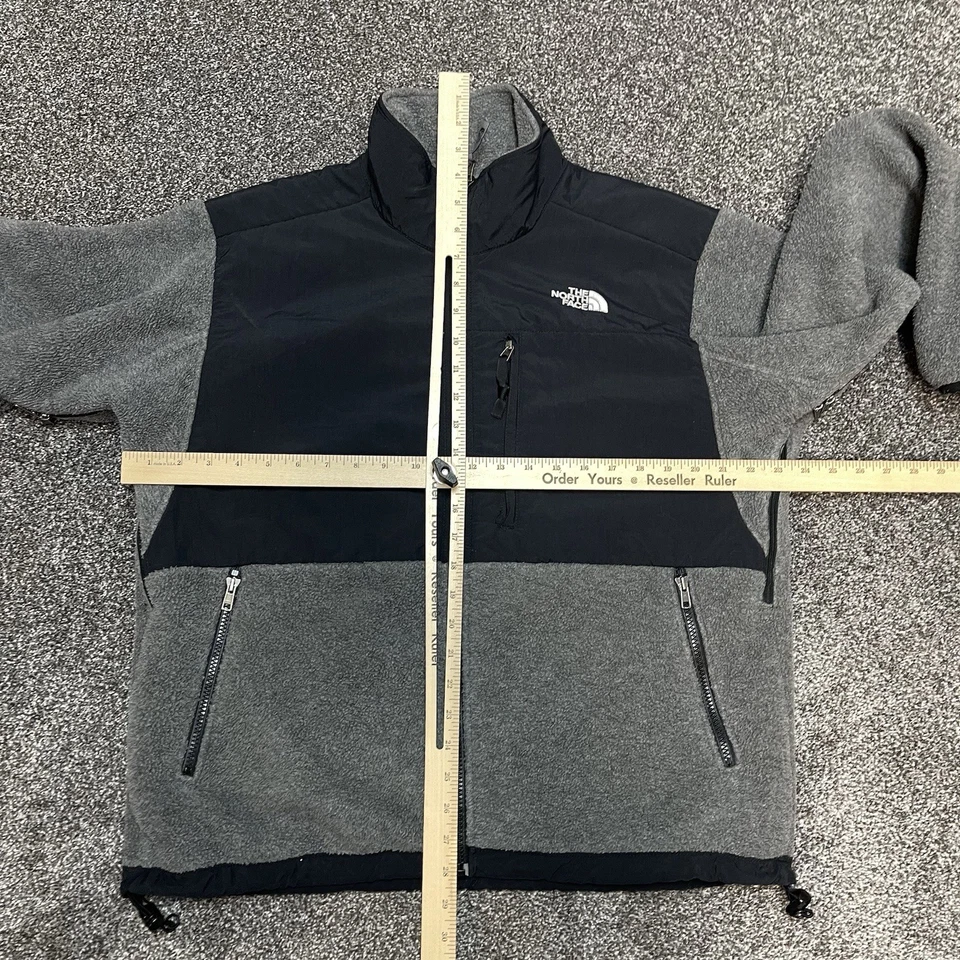 Chaqueta polar The North Face retro Denali para mujer grande gris cremallera completa Gorpcore Foto 4 de 4