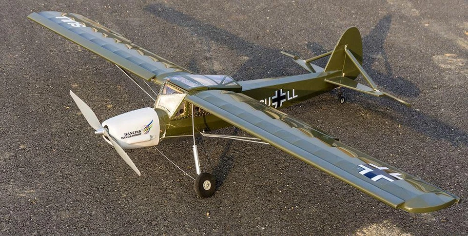 Fieseler Fi 156 Storch 1600mm Army ARF Torcster montiert Brushless 4s LiPo