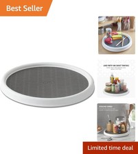 Space-Saving 12-Inch Non-Skid Turntable   Easy Access for Pantry and Beyond