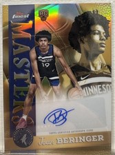 2025-26 Topps Finest - Masters Autographs Joan Beringer  Gold Refractor /50 RC