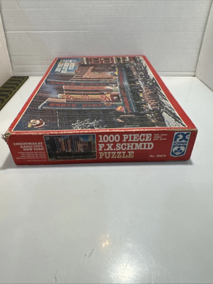 FX Schmid Radio City Music Hall 1000 Piece Puzzle No. 90078 Used 1994 Vintage - Image 3 of 4