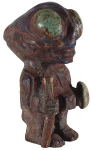 Ancient Alien Museum Replica of a Pre Columbian Hand Carved Stone Artifact F39