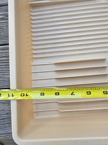 Vintage Rubbermaid 6054 Platzsparer Abtropfschale Trockengestell Kunststoff mandel beige gebraucht - Bild 18 von 18