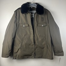 Blauer Men  s Jacket Zipper Front Brown Lining Thinsulate 3M Size 44L Tags USA