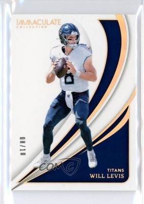 2024 Panini Immaculate Gold 8/10 Will Levis #29 6o3