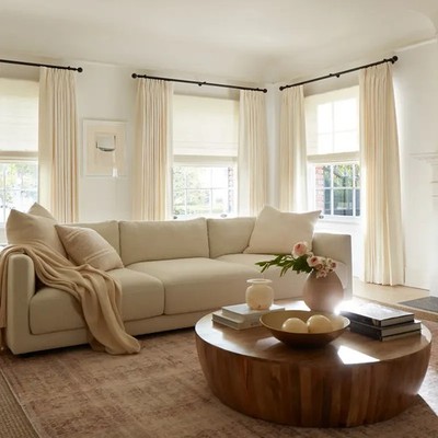 Ripple Fold Drape, Shade Store, Novogratz Zebra (Waverly White) $2,500 RETAIL
