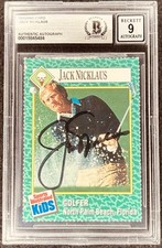 Jack Nicklaus signed autographed 1990 Sports Illustrated for Kids SI card BAS 9