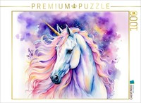 Calvendo Puzzle Unicorn With Sparkling Mane At Night | 1000 Pieces, Finished Siz