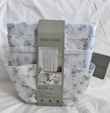 16 pc Restore Home Coordinating Bathroom Bath Accessories Set NIP