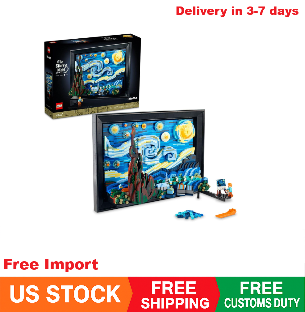 LEGO Ideas Starry Night Vincent van Gogh 21333 Art Building Set Adults NEW
