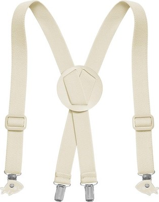 Playshoes Kinder Hosenträger Kinderhosenträger 4 Clips Clips, Beige, 60 cm