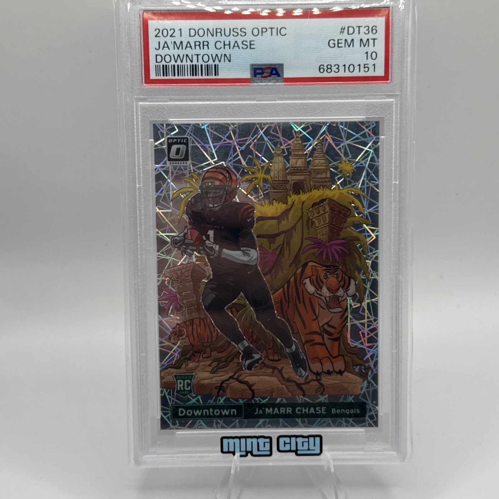 JaMarr Chase Panini Donruss Optic Downtown #DT36 Base